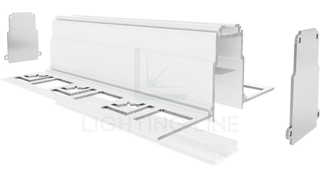 Profilé en aluminium pour rubans led PR-DW11-03 Profilé en aluminium pour rubans led PR-DW11-03