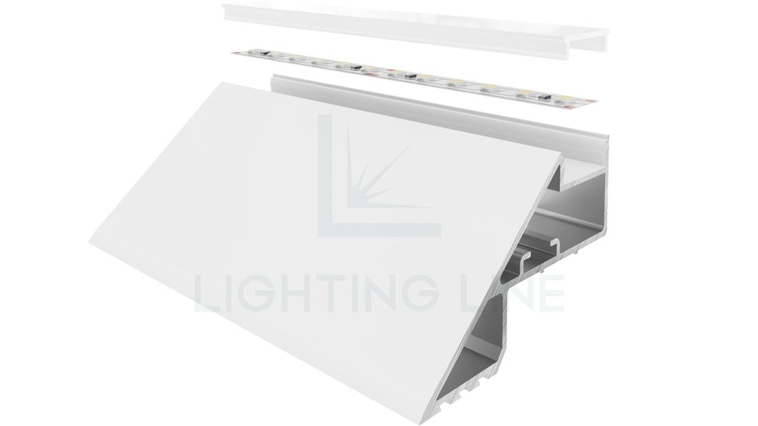 Profilé en aluminium pour rubans led PR-DW16-03-W3