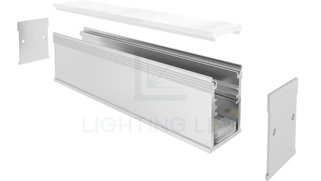 Profilé en aluminium pour rubans led PR-FL02-21-S2 Profilé en aluminium pour rubans led PR-FL02-21-S2