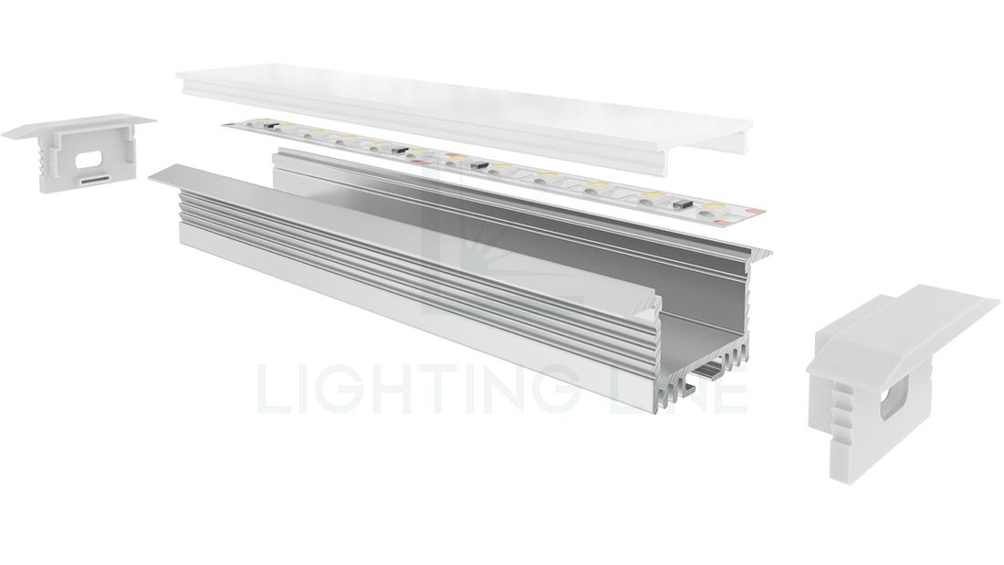 Profilé en aluminium pour rubans led PR-RE05-01