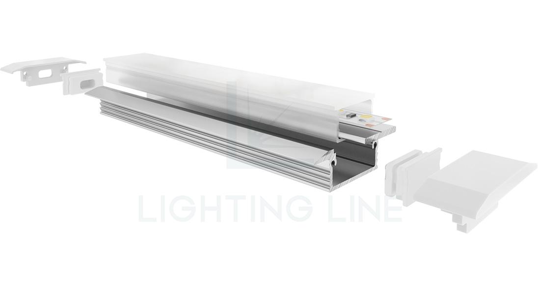 Profilé en aluminium pour rubans led PR-RE07-12-S3