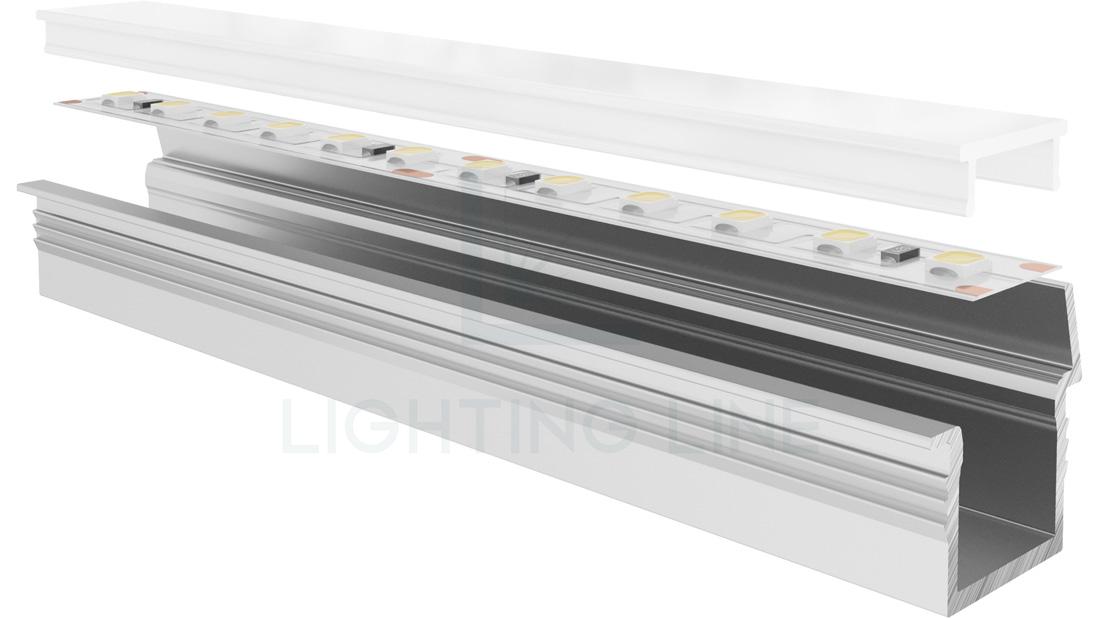 Profilé en aluminium pour rubans led PR-RE12-16