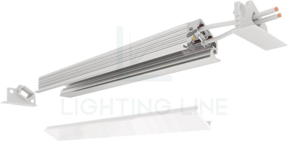 Profilé en aluminium pour rubans led PR-RE13-23