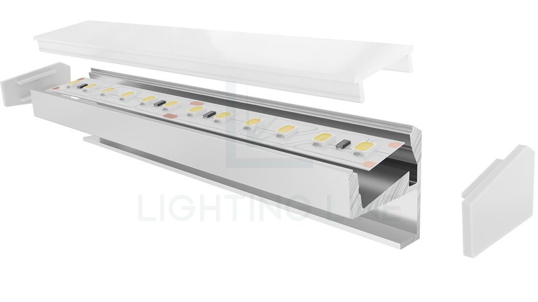 Profilé en aluminium pour rubans led PR-SH01-03 Profilé en aluminium pour rubans led PR-SH01-03