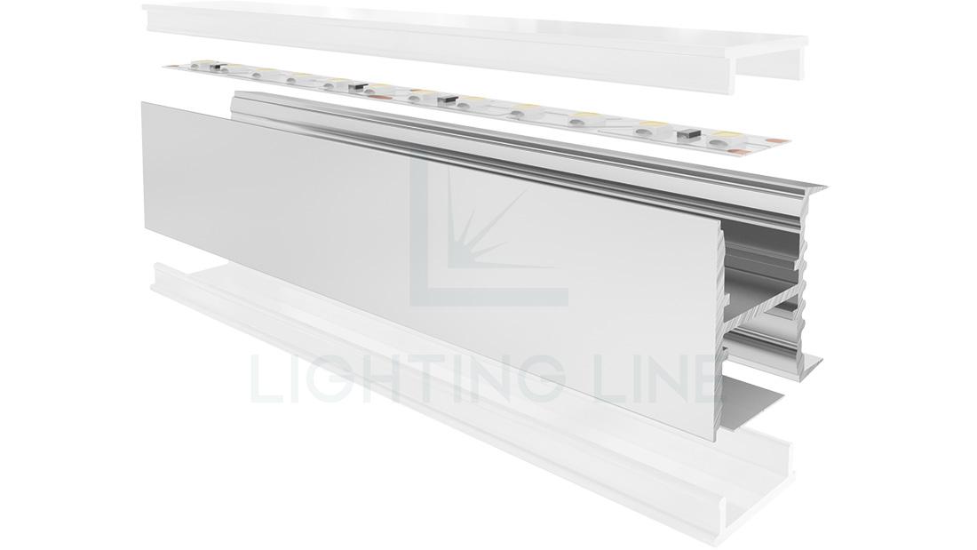 Profilé en aluminium pour rubans led PR-SH02-03 Profilé en aluminium pour rubans led PR-SH02-03