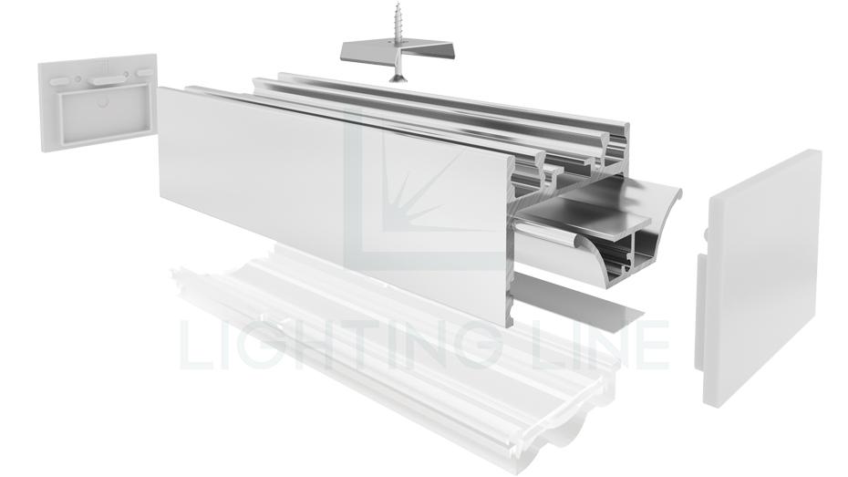 Profilé en aluminium pour rubans led PR-SL02-06