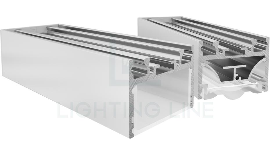 Profilé en aluminium pour rubans led PR-SL02-06
