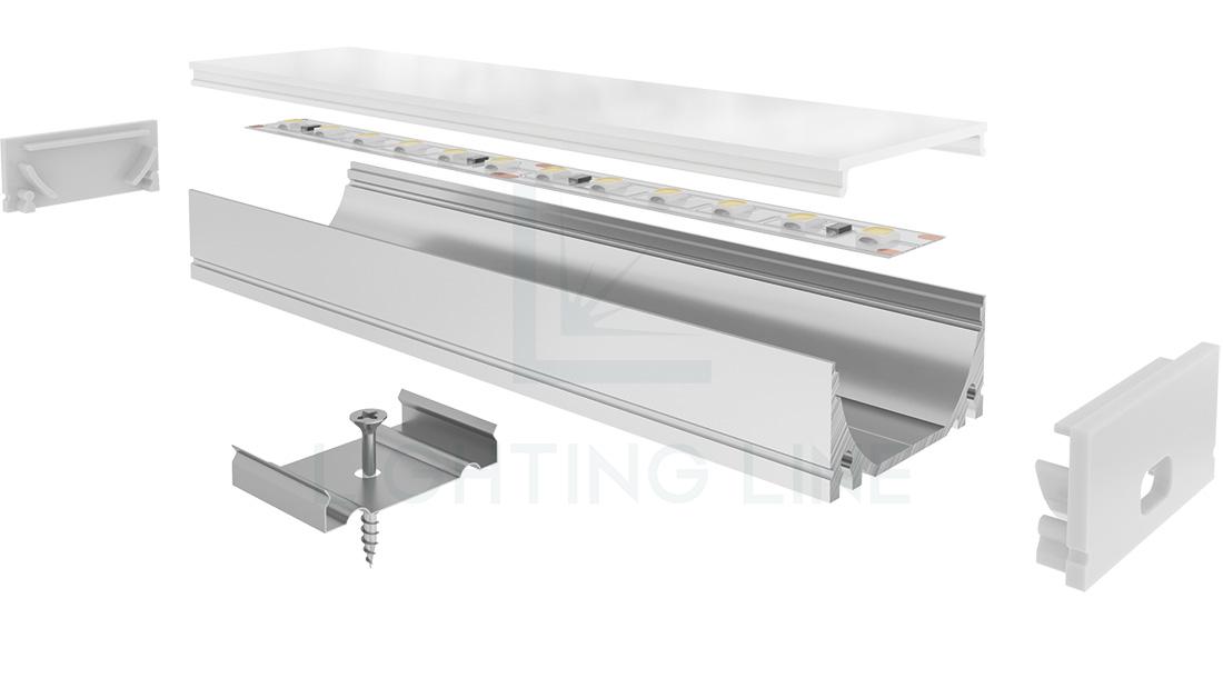 Profilé en aluminium pour rubans led PR-SL06-05 Profilé en aluminium pour rubans led PR-SL06-05