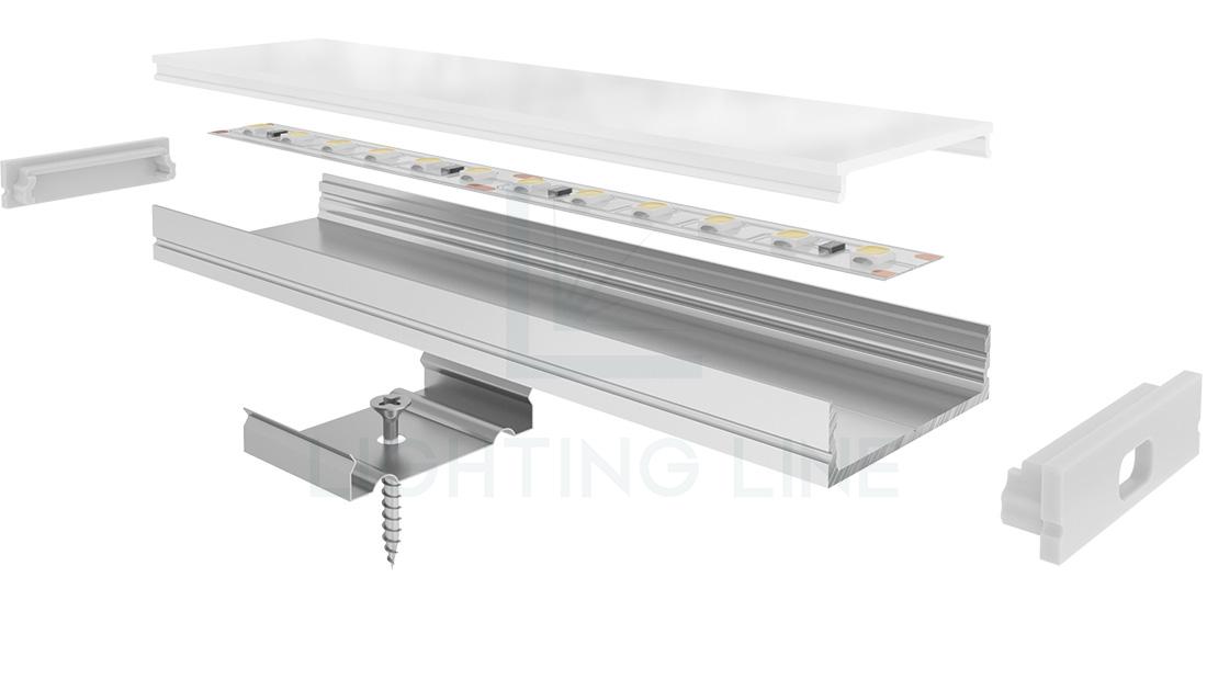 Profilé en aluminium pour rubans led PR-SL07-05 Profilé en aluminium pour rubans led PR-SL07-05