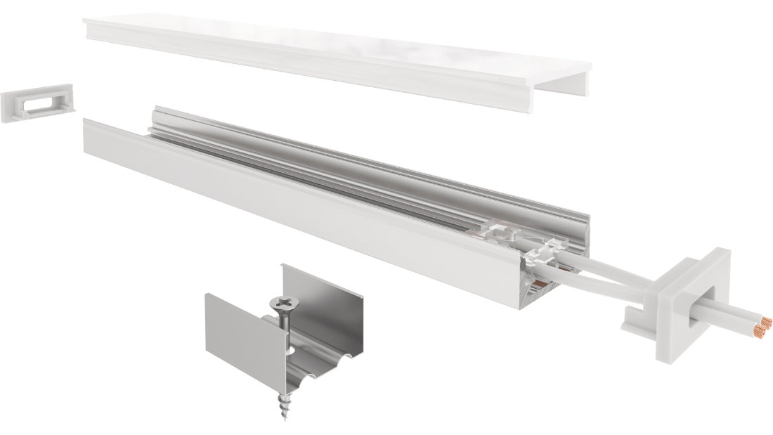 Profilé en aluminium pour rubans led PR-SL17-03