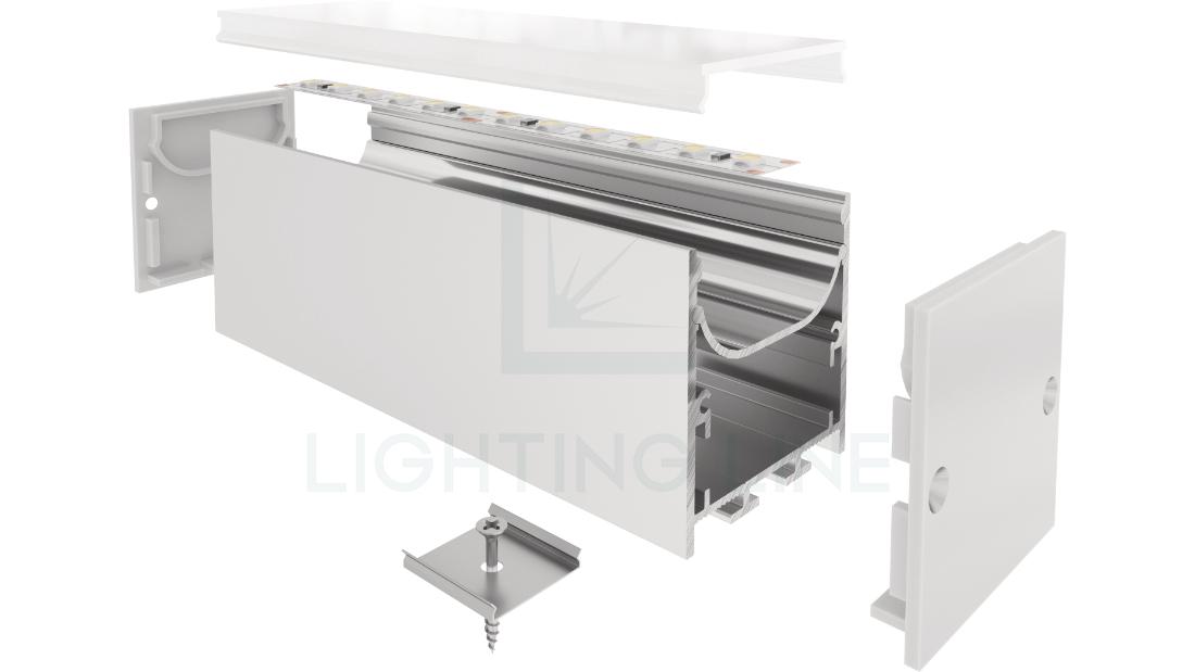 Profilé en aluminium pour rubans led PR-SL18-25 Profilé en aluminium pour rubans led PR-SL18-25