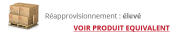 L'article est normalement disponible en magasin en quantité élevée. Il s'agit généralement de produits commandés en grands volumes ou selon une stratégie commerciale bien définie. Ils font donc partie de commandes programmées. stock et disponibilité élevée