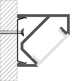Installation profilé en aluminium pour rubans led PR-AN01-03