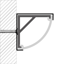 Installation profilé en aluminium pour rubans led PR-AN02-08