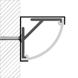 Installation profilé en aluminium pour rubans led PR-AN03-08