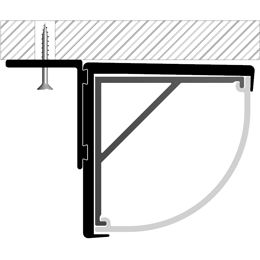 Installation profilé en aluminium pour rubans led PR-AN04-09