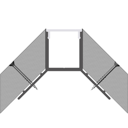 Installation profilé en aluminium pour rubans led PR-DW03-03-S3