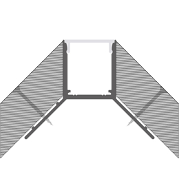 Installation profilé en aluminium pour rubans led PR-DW03-03-W3 Installation profilé en aluminium pour rubans led PR-DW03-03-W3
