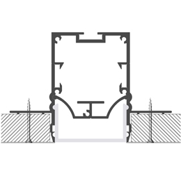 Installation profilé en aluminium pour rubans led PR-DW04-06-W3