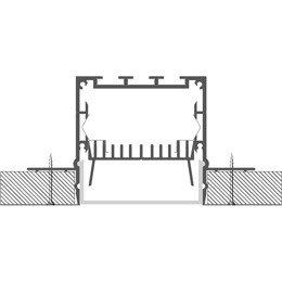 Installation profilé en aluminium pour rubans led PR-DW05-07-W3