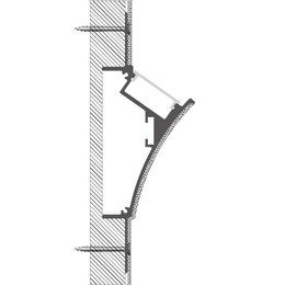 Installation profilé en aluminium pour rubans led PR-DW09-01-W2