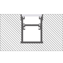Installation profilé en aluminium pour rubans led PR-FL02-21-S2 Installation profilé en aluminium pour rubans led PR-FL02-21-S2