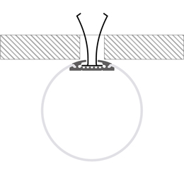 Installation profilé en aluminium pour rubans led PR-NE04-19-S2