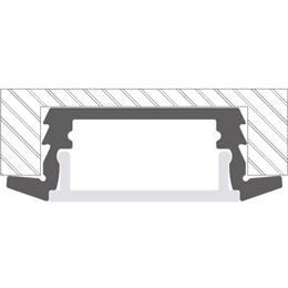 Installation profilé en aluminium pour rubans led PR-RE01-03
