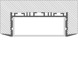 Installation profilé en aluminium pour rubans led PR-RE04-07
