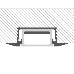 Installation profilé en aluminium pour rubans led PR-RE07-12-S3