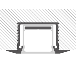 Installation profilé en aluminium pour rubans led PR-RE08-13-S3