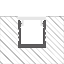 Installation profilé en aluminium pour rubans led PR-RE09-0222-S3