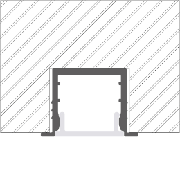 Installation profilé en aluminium pour rubans led PR-RE11-16