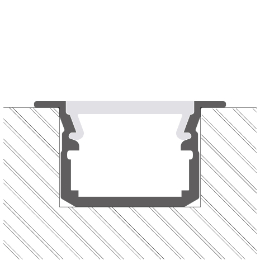 Installation profilé en aluminium pour rubans led PR-RE14-23