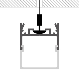 Installation profilé en aluminium pour rubans led PR-SL01-01