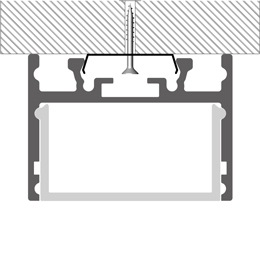 Installation profilé en aluminium pour rubans led PR-SL02-06
