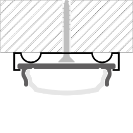 Installation profilé en aluminium pour rubans led PR-SL04-04-S2 Installation profilé en aluminium pour rubans led PR-SL04-04-S2
