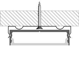 Installation profilé en aluminium pour rubans led PR-SL07-05 Installation profilé en aluminium pour rubans led PR-SL07-05