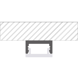 Installation profilé en aluminium pour rubans led PR-SL13-0222-W2