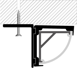 Installation profilé en aluminium pour rubans led PR-AN02-08