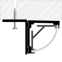 Installation profilé en aluminium pour rubans led PR-AN03-08
