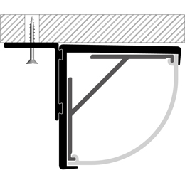 Installation profilé en aluminium pour rubans led PR-AN05-09