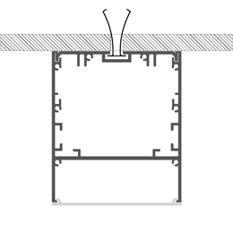 Installation profilé en aluminium pour rubans led PR-CL04-18