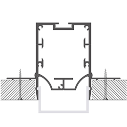 Installation profilé en aluminium pour rubans led PR-DW04-06-S3