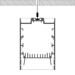 Installation profilé en aluminium pour rubans led PR-CL02-07